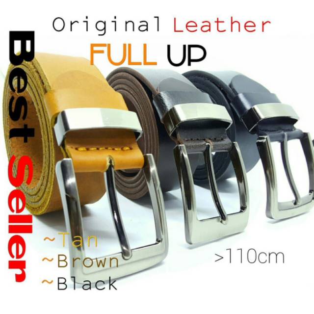 Sabuk kulit Pria Original Berkualitas | Sabuk kulit Asli Sapi Original Kulit Selapis Garut Proction