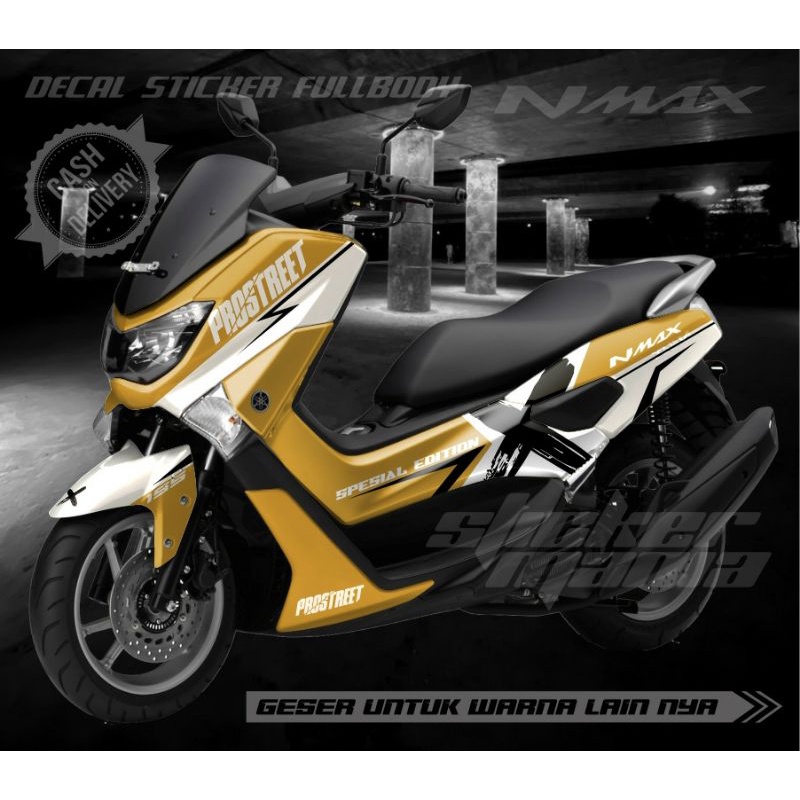 Stiker Decal NMAX Old Stiker Striping Full Body variasi sticker striping motor aksesoris motor custo