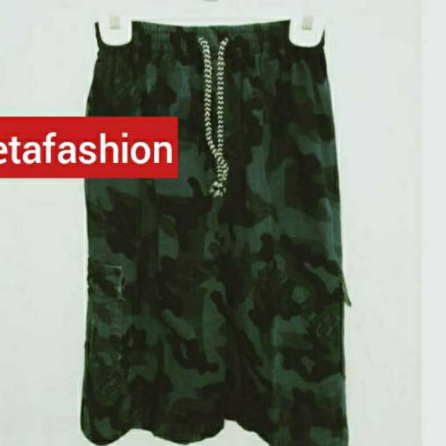 CELANA PENDEK LORENG JUMBO /  CELANA CARGO ARMY