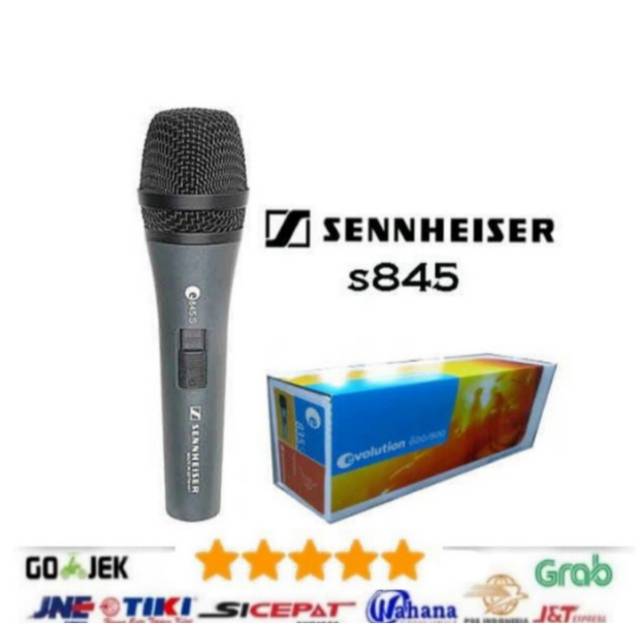 Mic sennheiser e845s on off