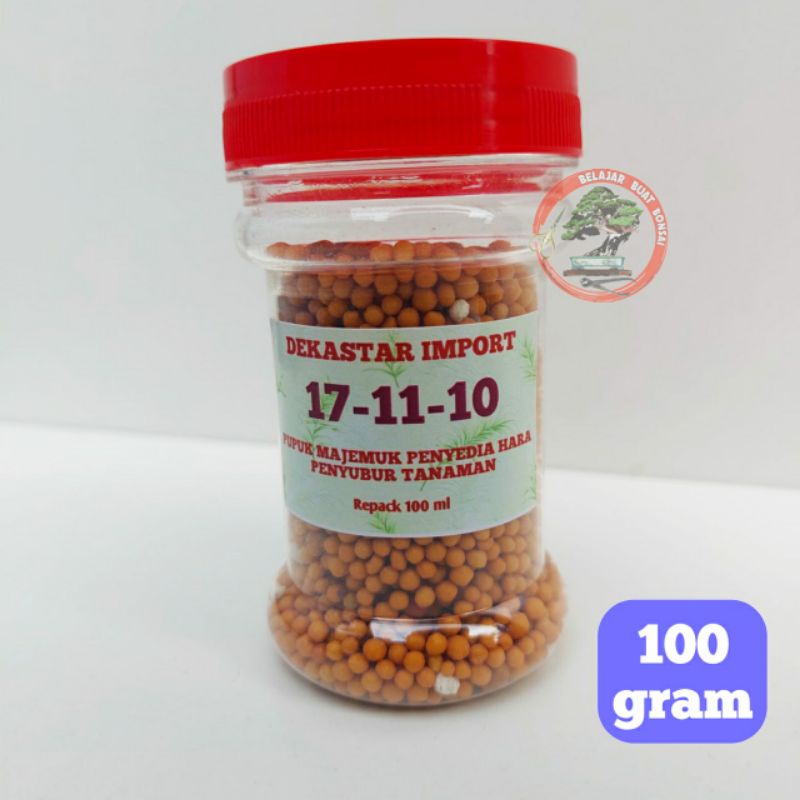 Dekastar Plus 17-11-10+TE Asli Holland Repack 100 Gram