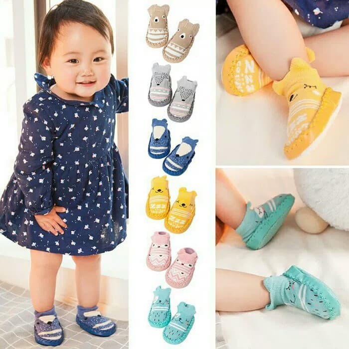 Sepatu Bayi Prewalker Import Perempuan Prewalker Sepatu Bayi Cewek Cowok Belajar Size 11 - 14 Sepatu Kain Anti Licin Untuk Bayi