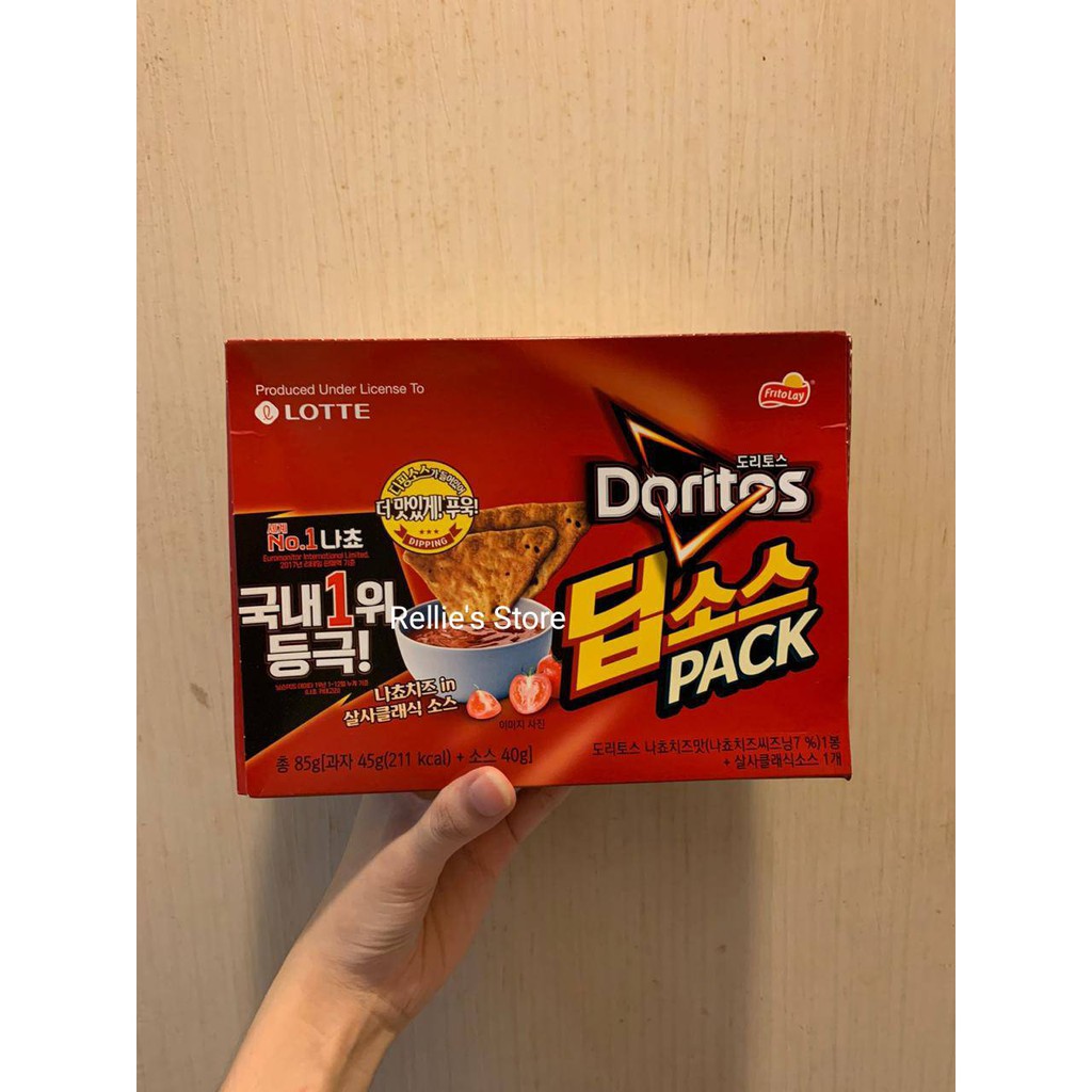 Lotte Doritos Dip Cheese and Mayo / Lotte Doritos Dip Cheese and Salsa Pack - Korean Snack