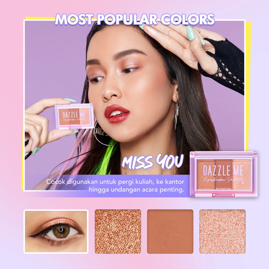 Dazzle Me Cutie Pie Eyeshadow | Long Lasting High Pigmented Eyeshadow Pallete