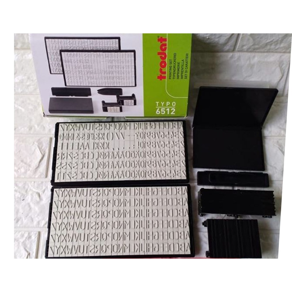 

Trodat stempel typo printing set 6512
