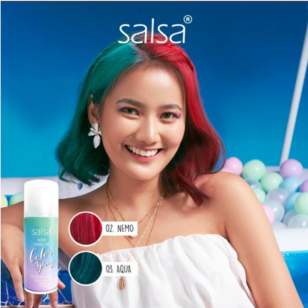 SALSA Instant Mermaid Hair Color Spray | Semir Rambut Instan