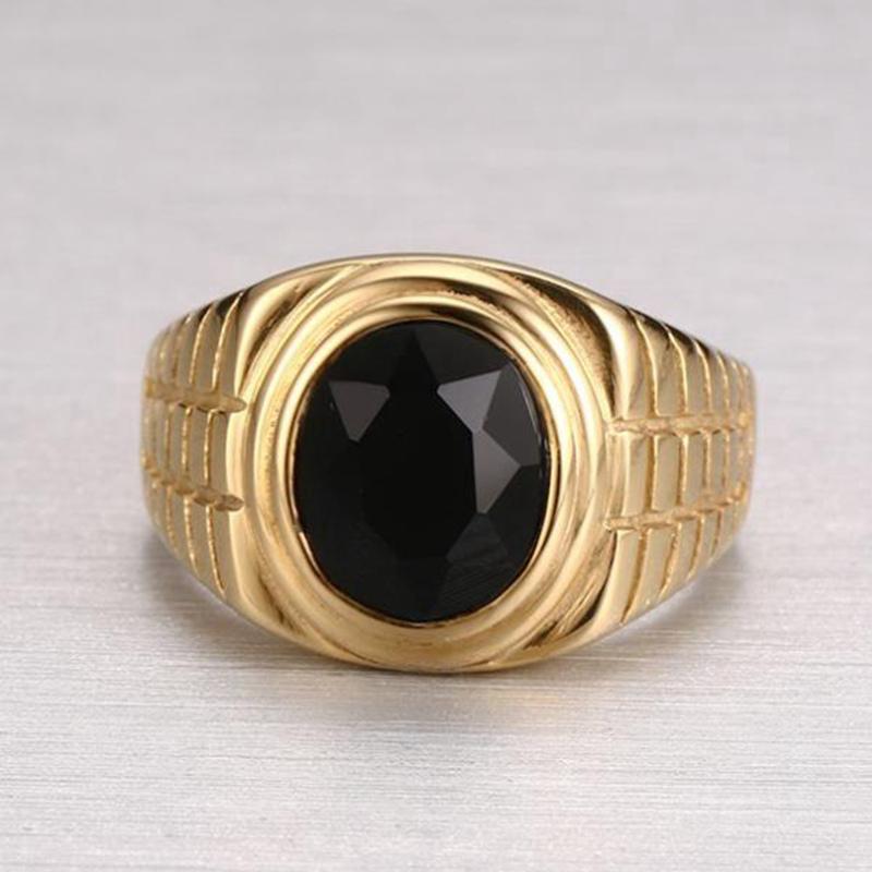 Cincin pria baja warna batu akik hitam Shopee Indonesia