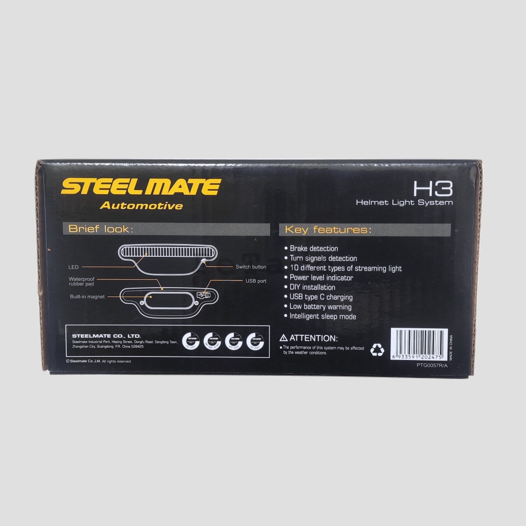 LAMPU HELM MOTOR/HELMET LIGHT SYSTEM STEELMATE