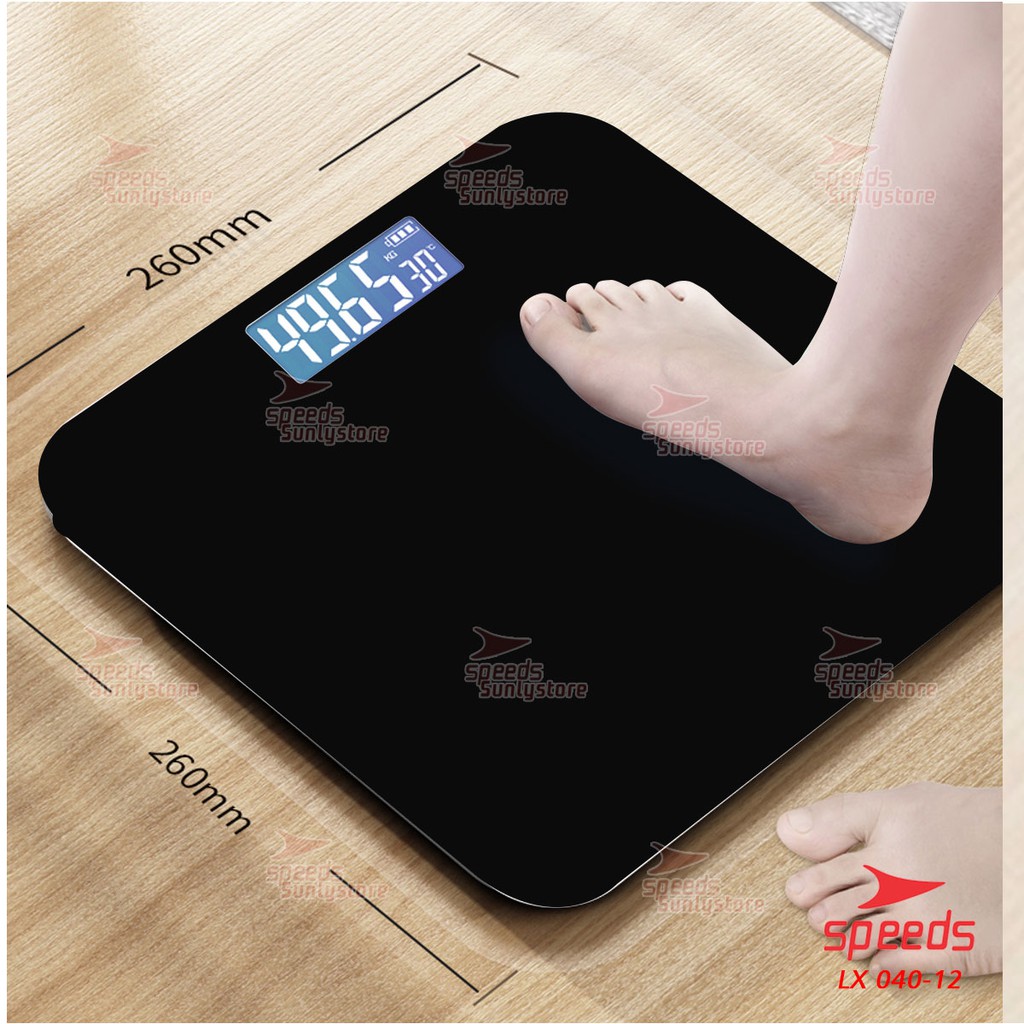 speeds timbangan badan digital 180kg dewasa kaca digital termometer 040