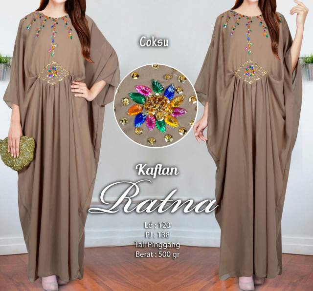 Ratna kaftan mote, kaftan ceruty, kaftan murah,, dress,  gamis, dress pesta,  gamis pesta