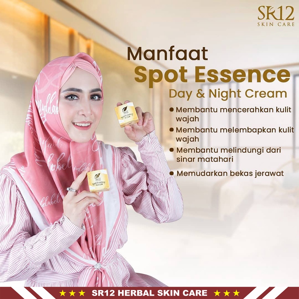 Spot Essence SR12 | Spot Essence Day Cream &amp; Spot Essence Night Cream | Krim Wajah SR12 Skincare