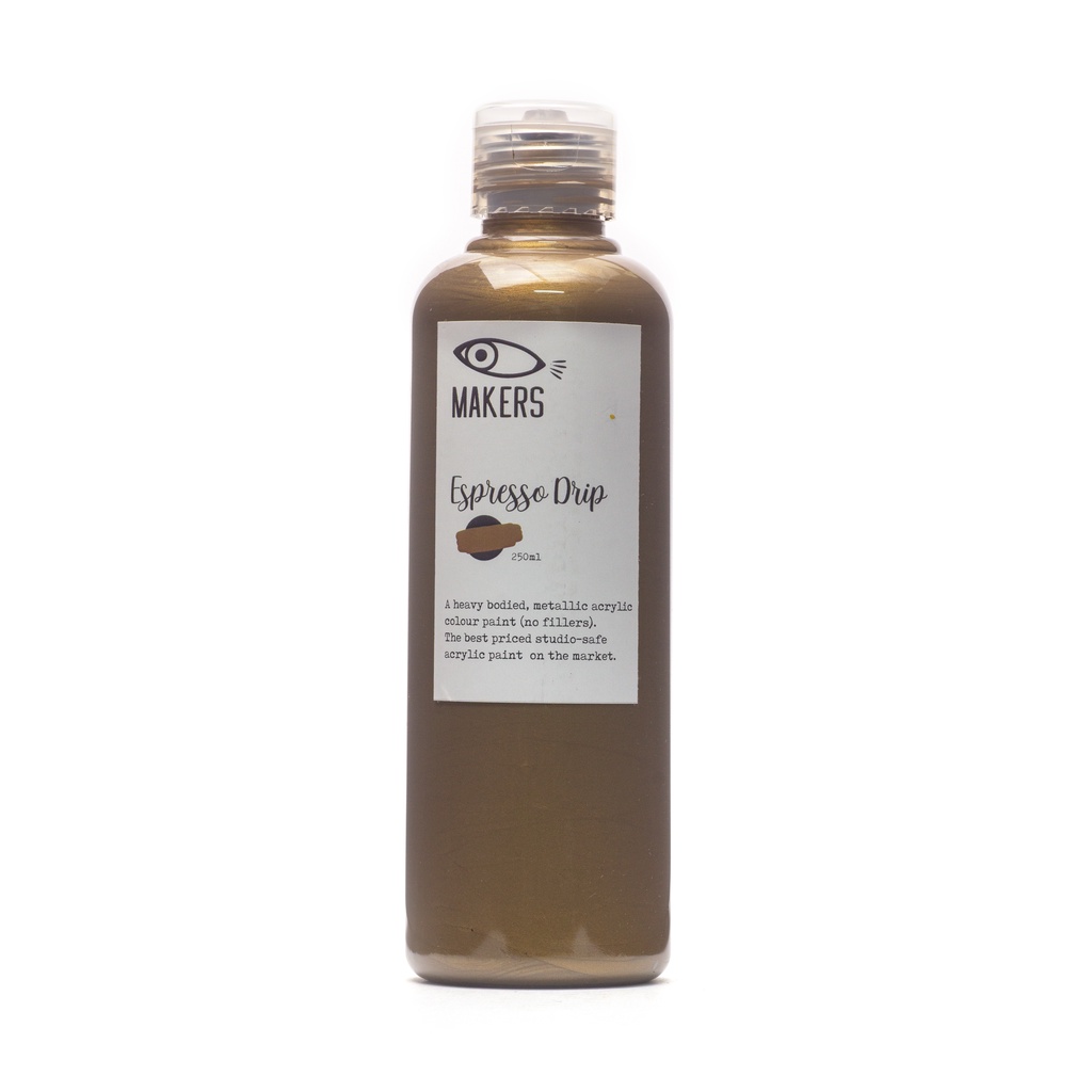 

Espresso Drip Acrylic Metallic Paint 250ml by MAKERS