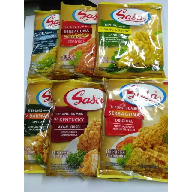

Sasa Tepung Bumbu 225-250 Paket 2pc