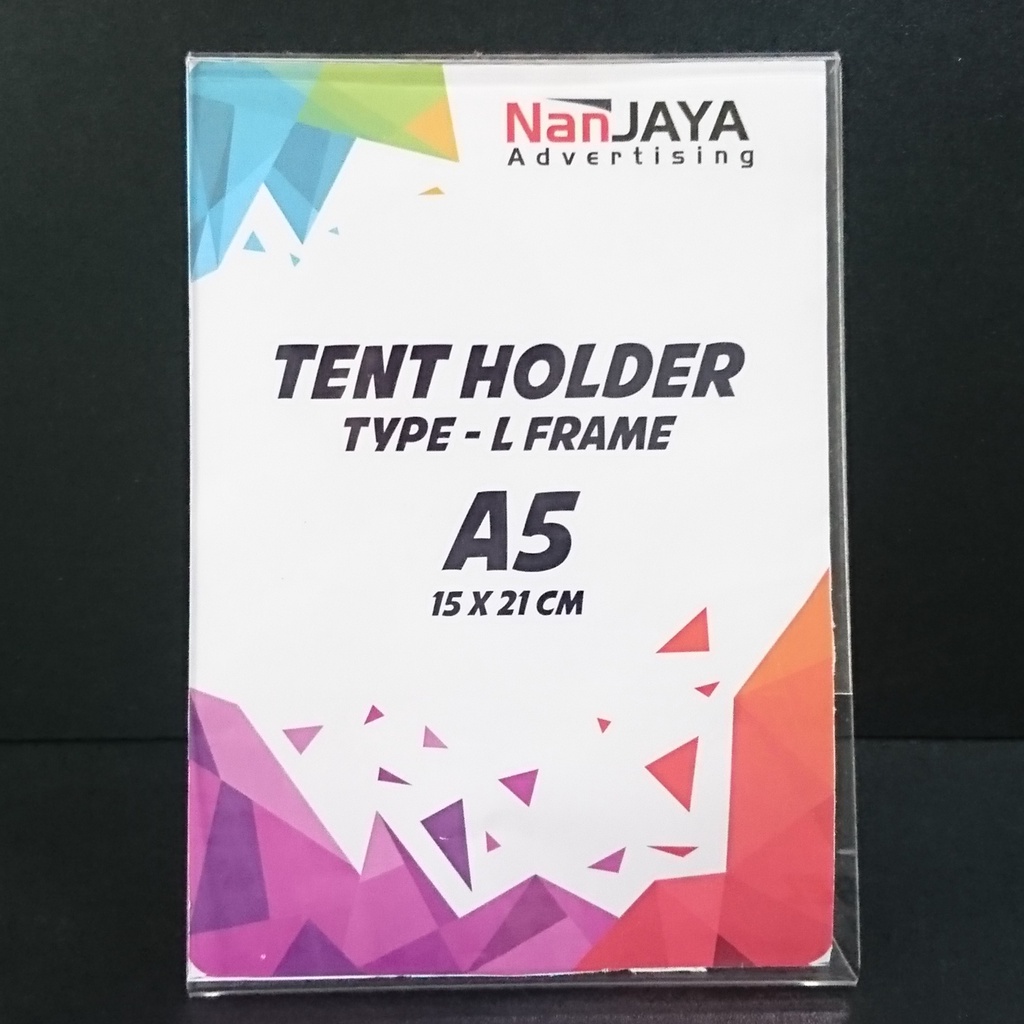 

TENT HOLDER / SIGN HOLDER / AKRILIK DISPLAY TYPE L - A5 VERTICAL