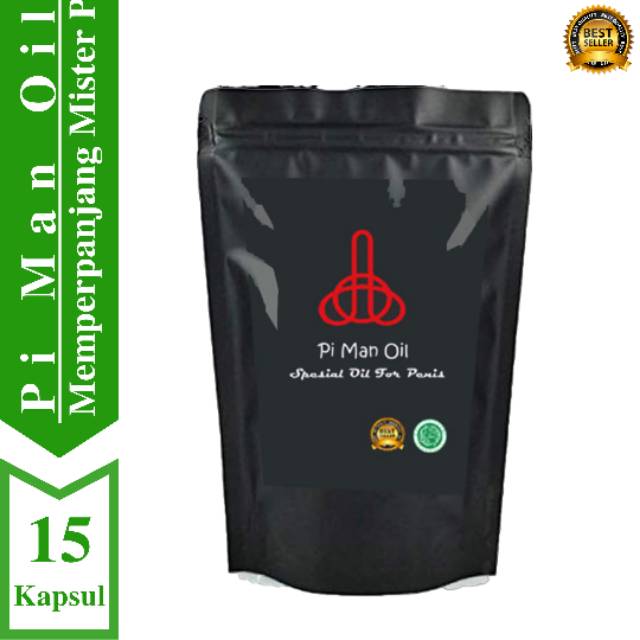 {PI MAN OIL} Pembesar Mister P 100% ORI Isi 15 Kapsul - Free Ongkir -  COD