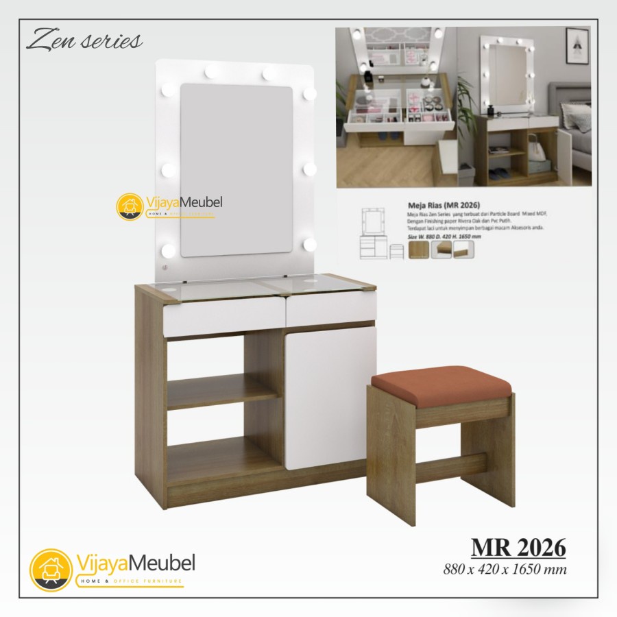 Meja rias Lampu Minimalis Zen series 5026 Bandung