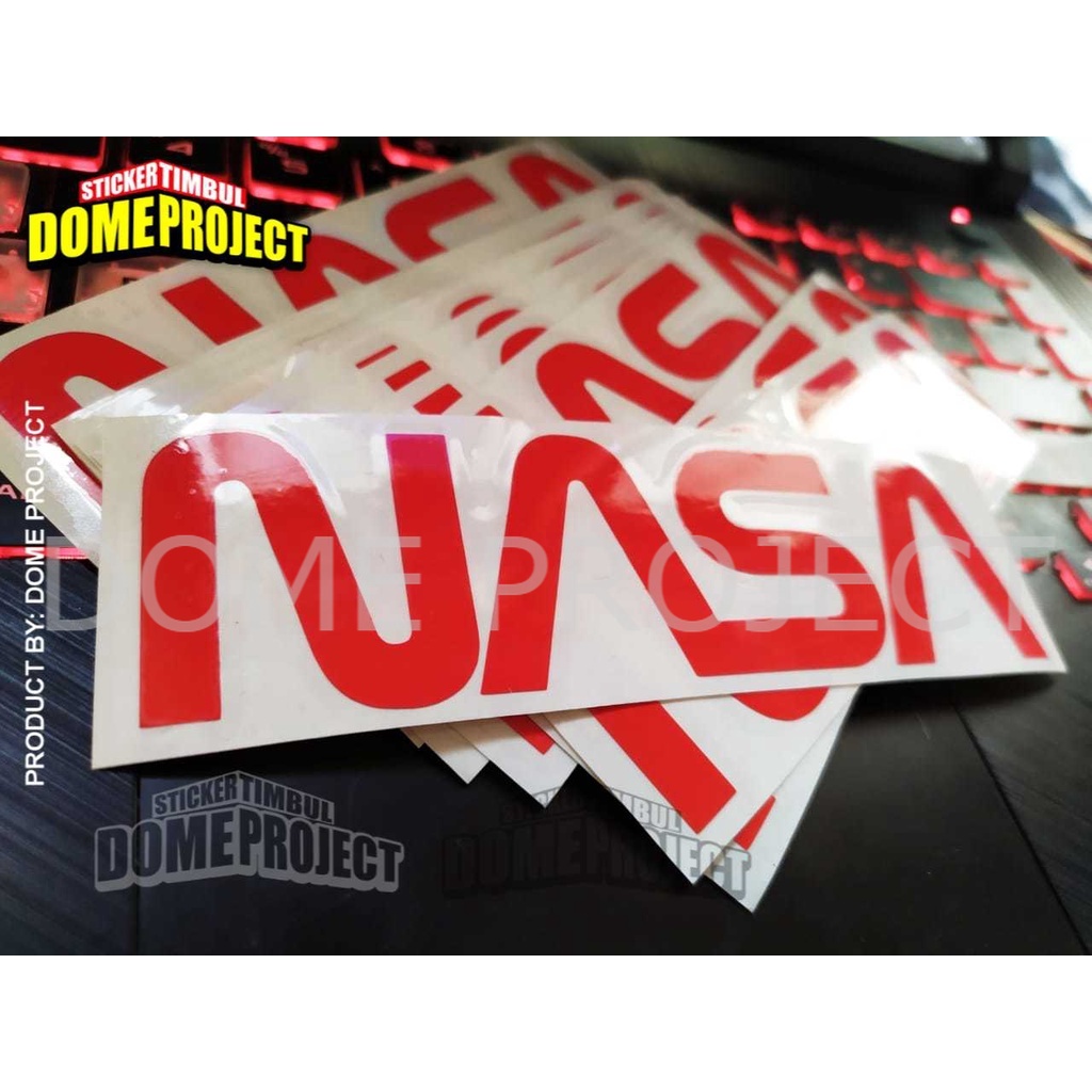 NASA STIKER CUTTING STIKER MOBIL STIKER WATERPROOF SATUAN STICKER MOBIL