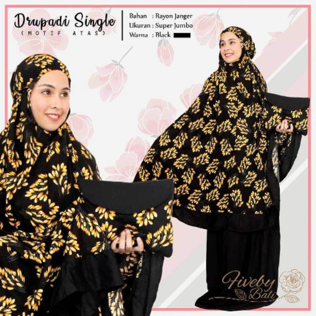 Mukena Drupadi Super Jumbo | Mukena Bali Murah | Mukena XXL | Mukena Dewasa | Mukena Katun