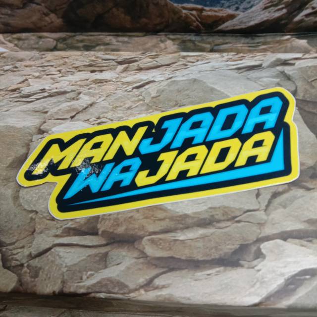 Sticker printing MANJADA WAJADA Minim pembelian produk harus 20rb