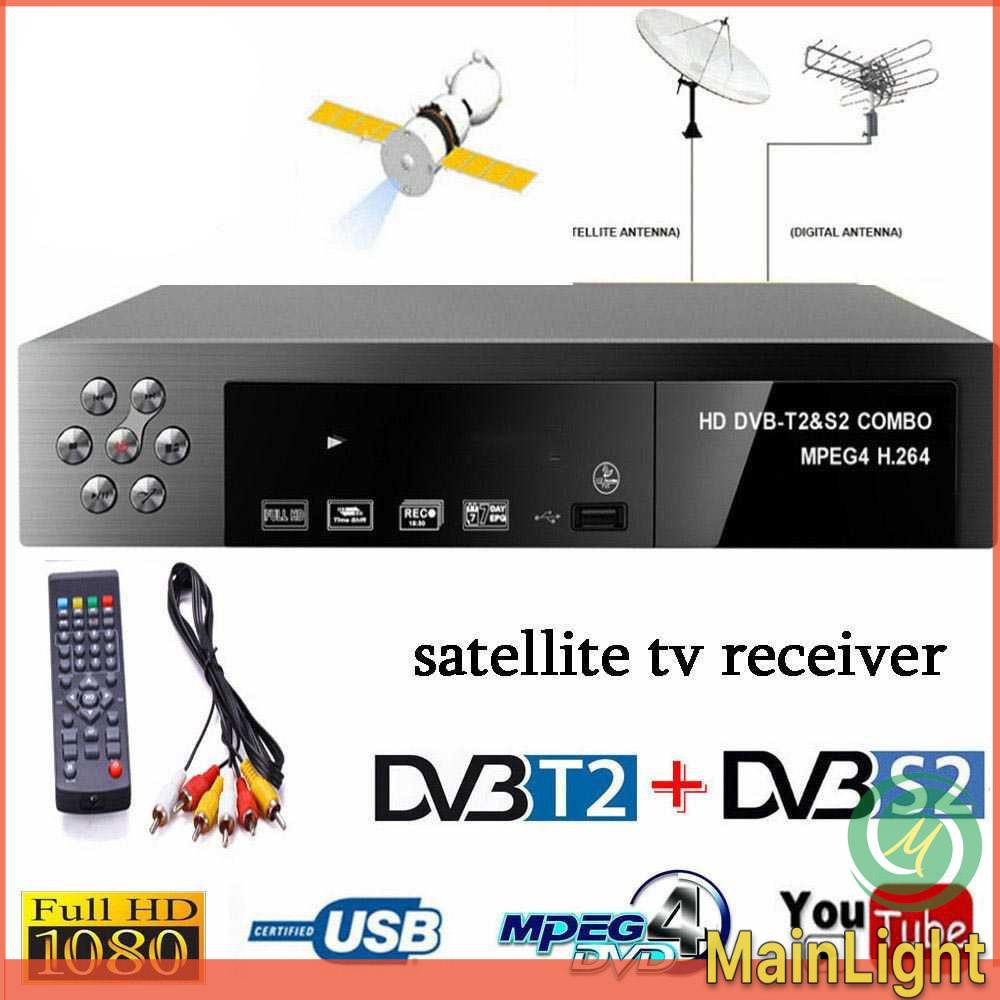 TV Box Receiver Montage VT6000 Smart Digital 1080P DVB-T2 + DVB-S2 - Hitam