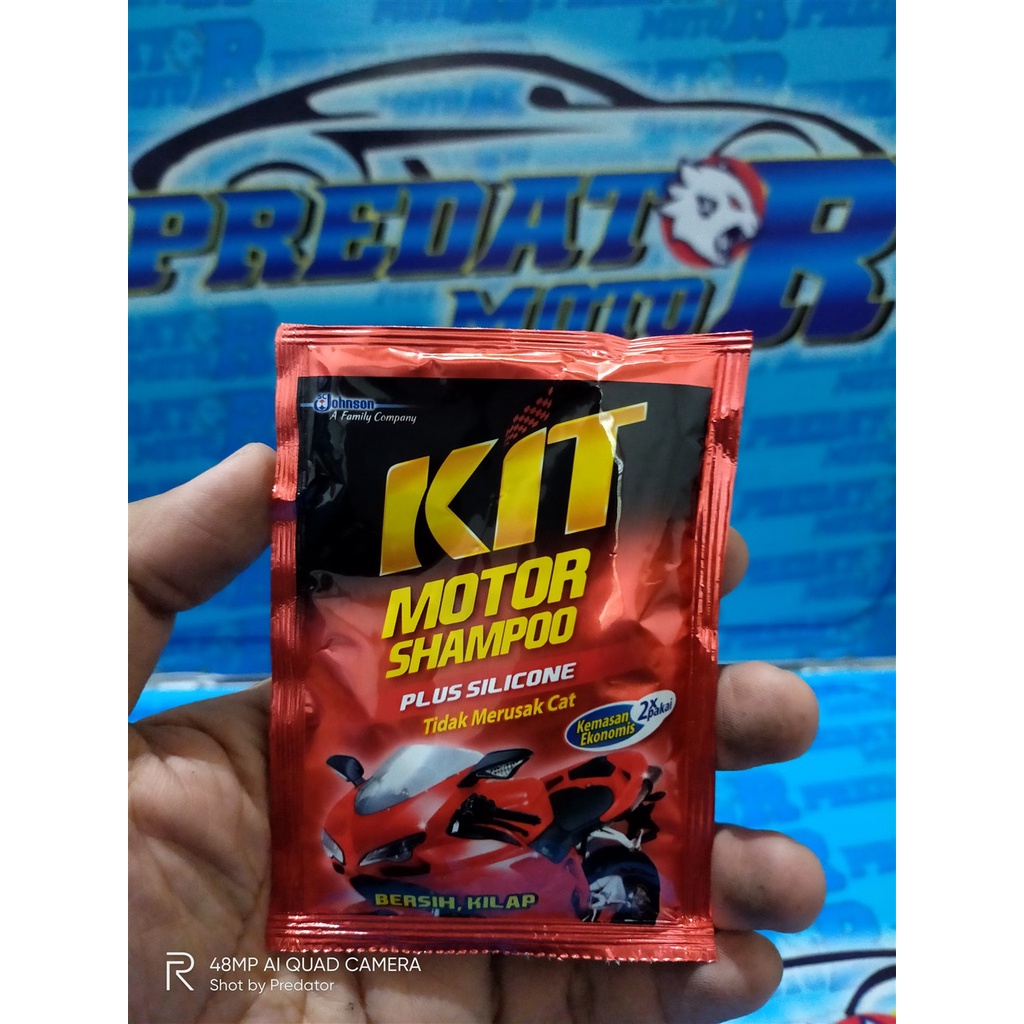 KIT SHAMPOO MOTOR SACHET 30ML PLUS SILICON MENGKILAP TIDAK MERUSAK CAT