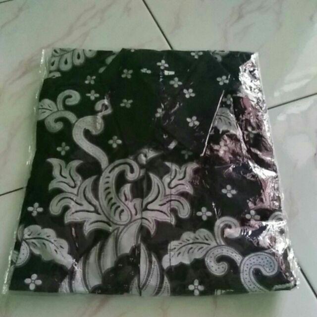 Asifa Batik Hrb026 Kenongo Kemeja Tosca Pendek Pekalongan Padi M L Xl Sogan Tulis Halus Kemeja Batik