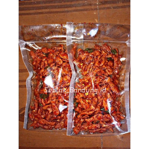 

Seblak Kerupuk ikan pedas extra daun jeruk isi 1 kg