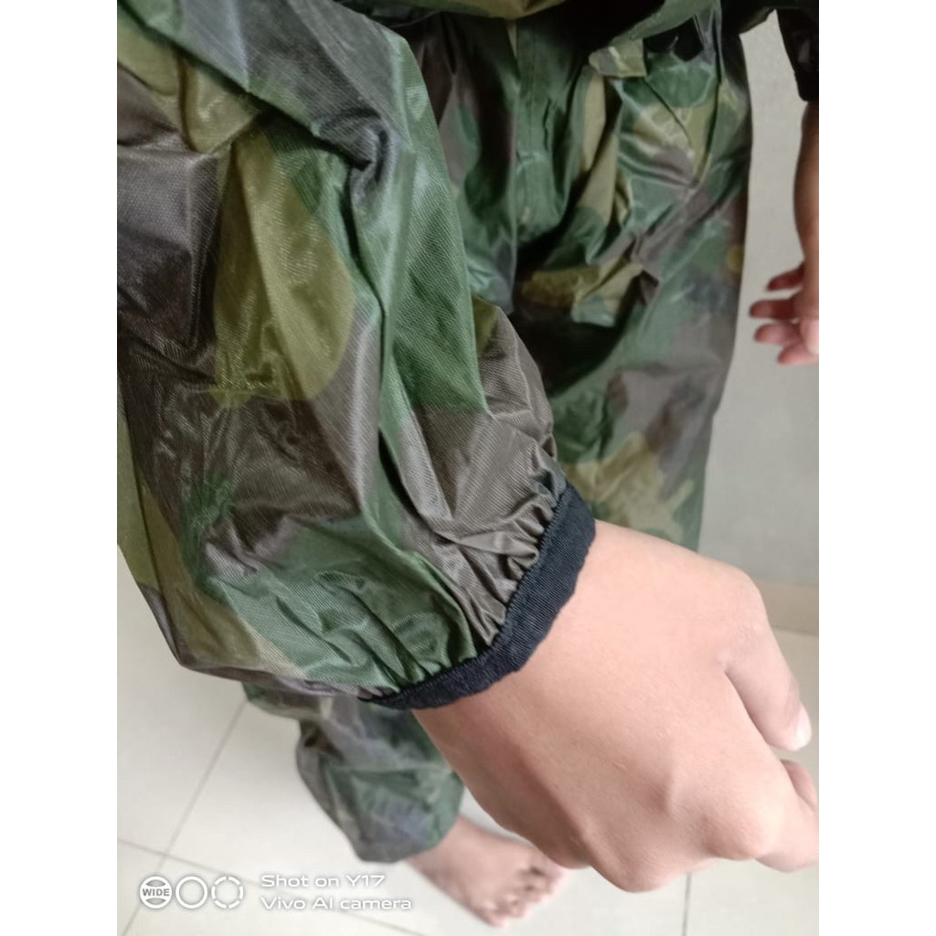 Jas Hujan Setelan Loreng / Army Nagoya JH-888