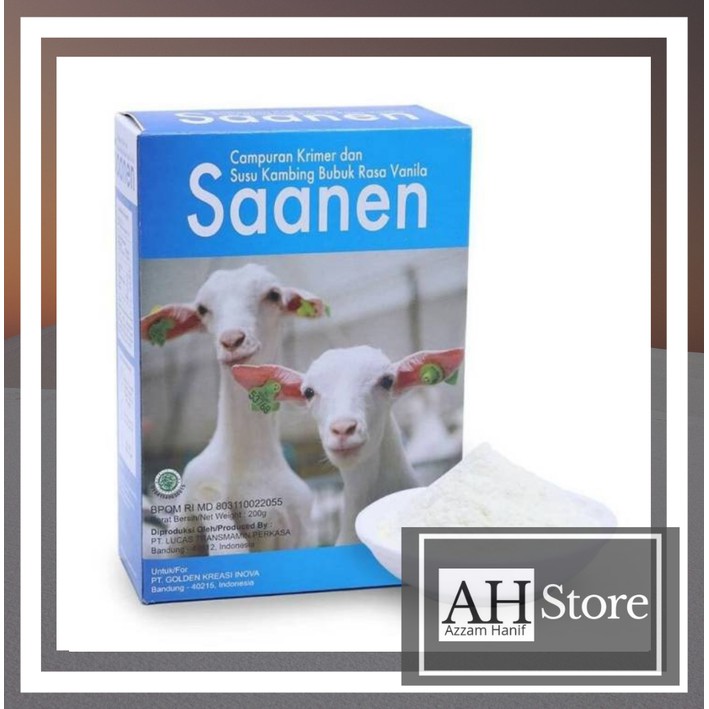 

Susu Kambing Saanen Etawa | Sanen Bubuk Rasa Vanila Original 200 Gram