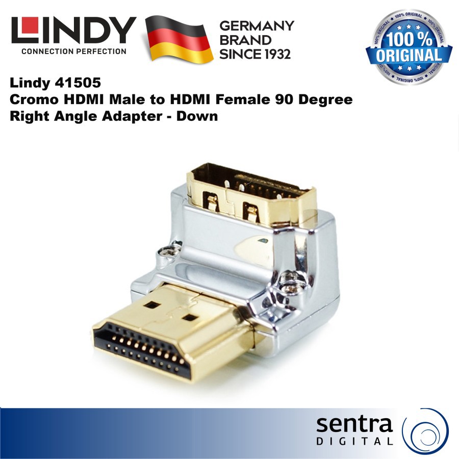 Jual Lindy Cromo Hdmi A M To A F Ra Adapter Down Shopee Indonesia