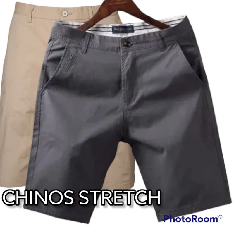 Clana Casual Cowok Pendek Chinos Elastis Distro