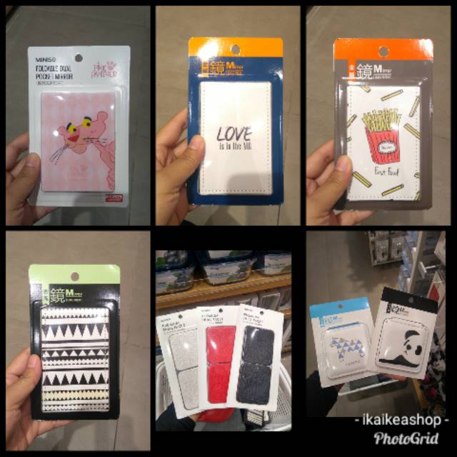 Kaca Lipat/Kaca Saku Original MiniSo/Cermin Lipat
