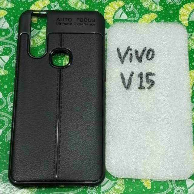 auto focus vivo V15 silikon karet hitam soft case vivo V15 mantap