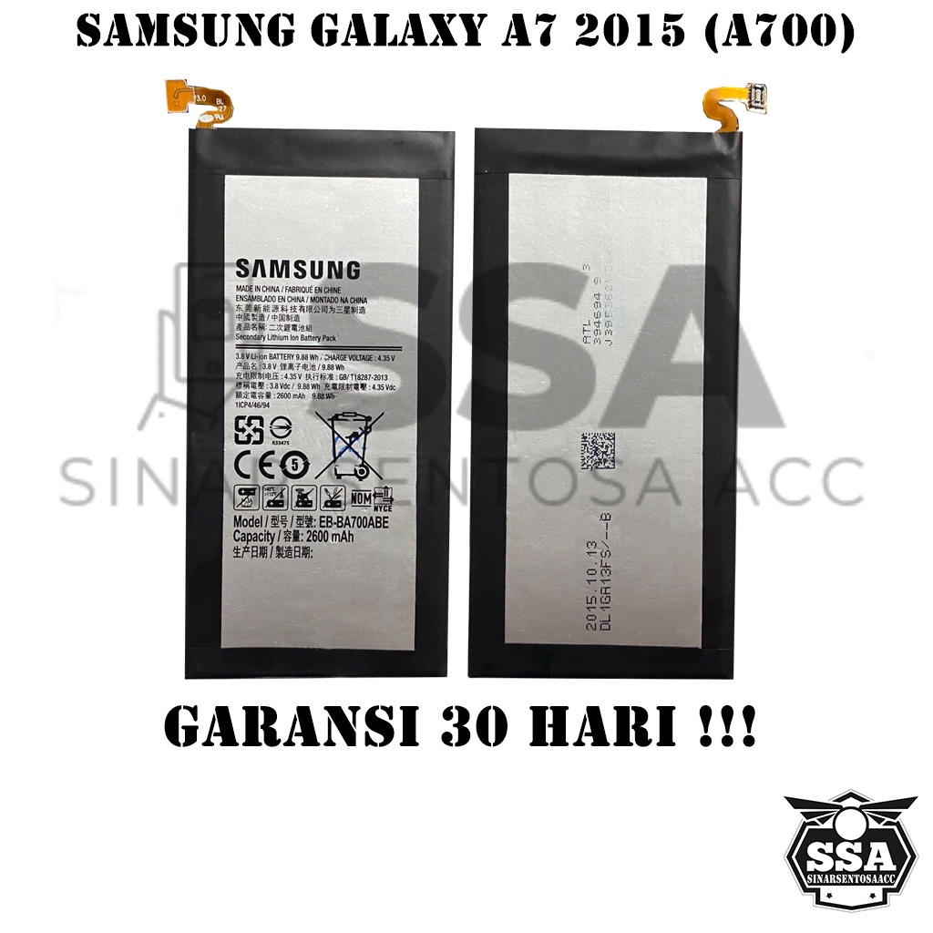 Baterai Original OEM Samsung Galaxy A7 2015 A700 EB-BA700ABE BA700ABE HP Ori Battery Batrai Batre Batu Batere GARANSI AWET MURAH