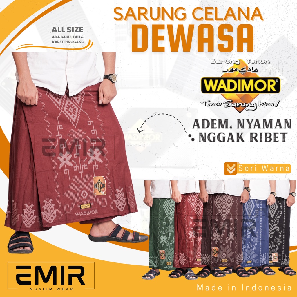 Celana Sarung Wadimor Bali Original Dewasa Pria