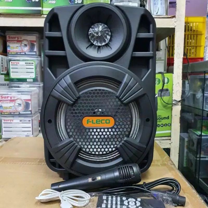 Speaker Bluetooth MP3 FLECO F 804N / Speaker Salon Bass / Speaker FLECO F-804N / Speaker Radio FM / Speaker Terbaru / Speaker No Sember / Speaker Full Bass | FMS