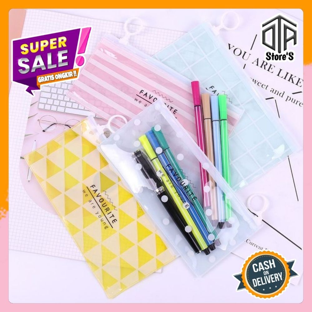 

Tempat Alat Tulis Kotak Pensil Favorite Tempat Kosmetik Terbaru Anak Cewek Menarik Serbaguna