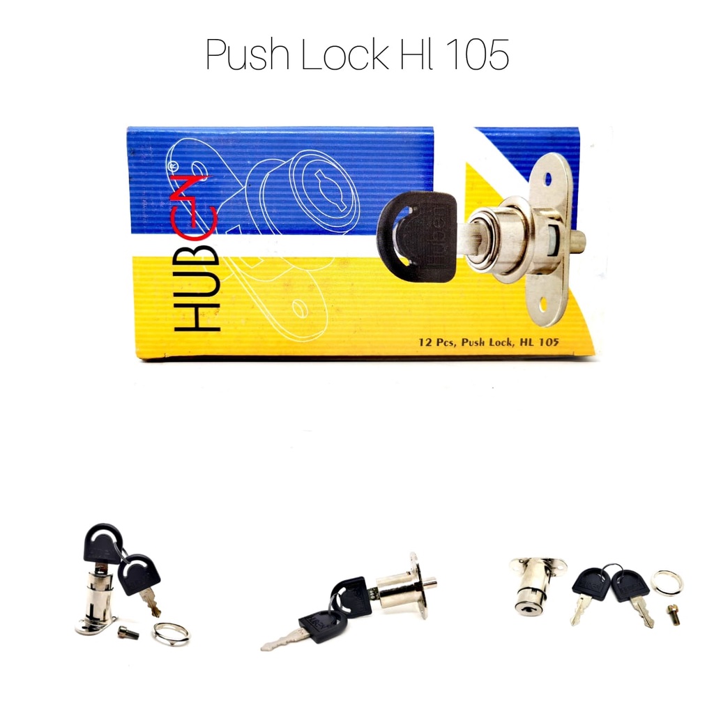 Kunci Laci HUBEN HL-105 Push Lock Loker lemari