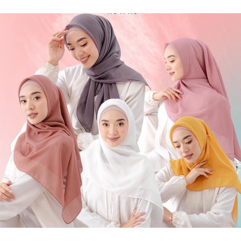 Segiempat Bella Squer|| Hijab segiempat bella squer 110x110