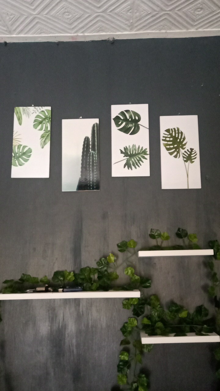 Hiasan Dinding Kata Poster Kayu Quotes Cafe Vintage Wall Decor Ruangan Dekorasi Rumah Leaf Lf33