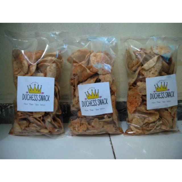 

Basreng Duchess Pedas dan Renyah kemasan 2 ons