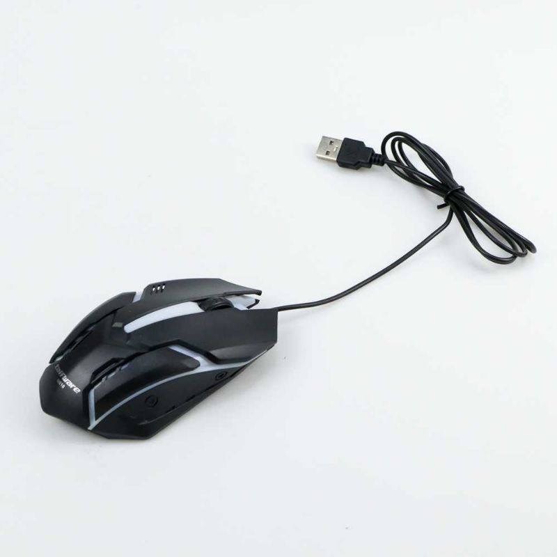 TAFFWARE Mouse Gaming LED RGB 1000 Dpi M618 Mouse kabel Usb