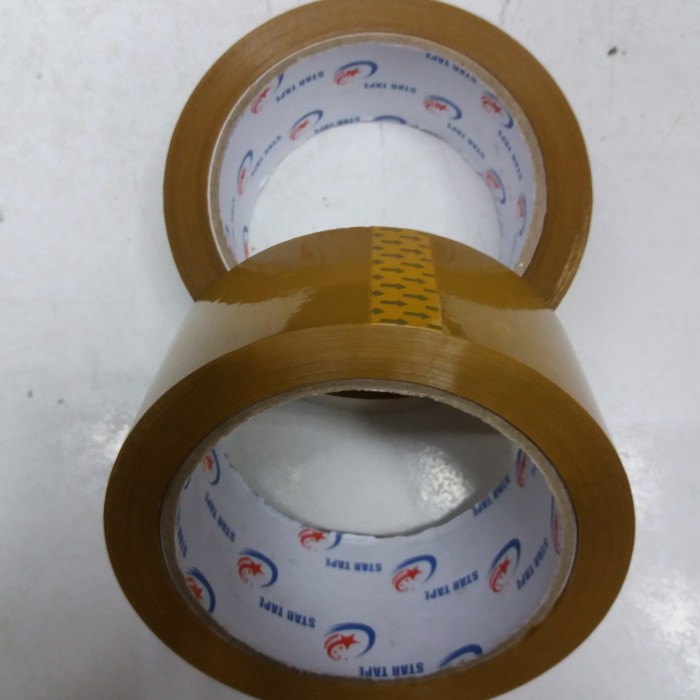 

LAKBAN COKLAT MERK STAR TAPE 70 YARD