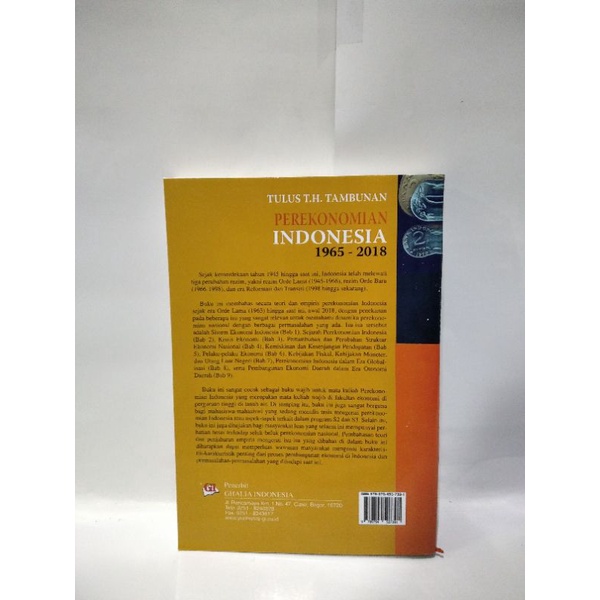 BUKU PEREKONOMIAN INDONESIA 1965-2018 tulus tambunan