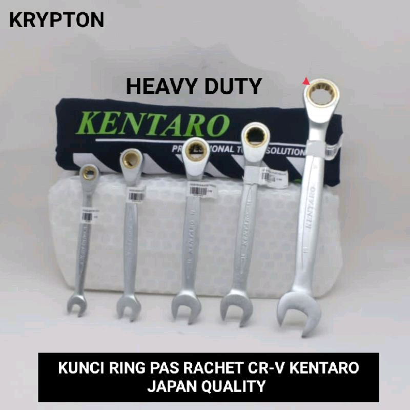 KUNCI RING PAS 8mm RACHET CR-V HEAVY DUTY KENTARO JAPAN QUALITY