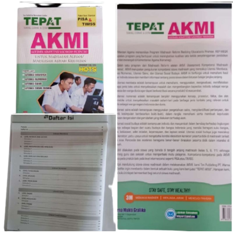 ORI buku TEPAT AKMI asesmen kompetensi madrasah Indonesia untuk madrasah Aliyah penerbit WMG