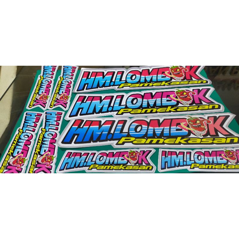 STIKER HM.LOMBOK ORIGINAL