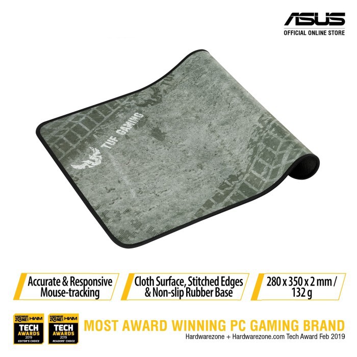 ASUS TUF Gaming P3 - Cloth Surface Stitched Edge Gaming Mousepad