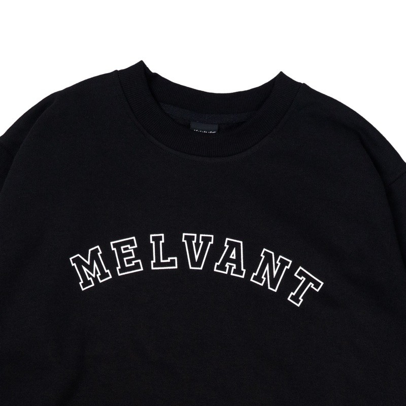 MCN NABUS BLACK - MELVANT CREWNECK - SWEATER