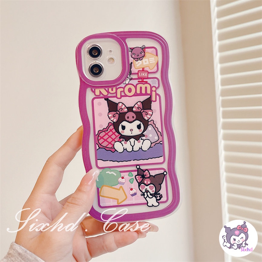 Redmi 12C 11A 10C 9T 9C Note 12 11s 11 10 9 8 Pro 10A 10 9A 9  A2 A1 Xiaomi 11Lite 12T 12Lite 11T 10T Poco M3 F3 X5 X4 X3 Pro Cute Cartoon Wavy Edge Lens Protection Phone Case Soft Cover